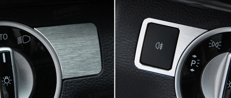 car styling headlight button cover trim for mercedes benz c class w204 car accessory (4).jpg