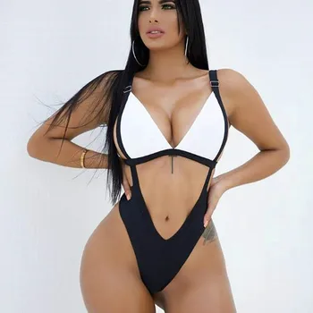 Hot Bikinis 2019 Mujer Sexy Black Thong One Piece Swimsuit May Women Fused Swimwear Female Monokini Beach Bathing Suit Trikini
Hot Bikinis 2019 Mujer Sexy Black Thong One Piece Swimsuit May Women Fused Swimwear Female Monokini Beach Bathing Suit Trikini