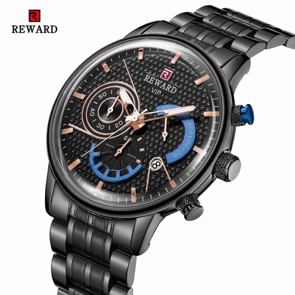 REWARD Luxury Brand Men Chronograph Full Steel Sports Watches Men's Army Military Watch Male Date Clock Relogio Masculino 2019
REWARD Luxury Brand Men Chronograph Full Steel Sports Watches Men's Army Military Watch Male Date Clock Relogio Masculino 2019