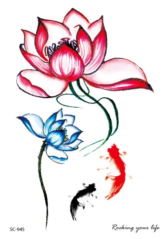 Rocooart Large Lotus Flash Tatoo Goldfish Tatuaje Hand Chest Waterproof Temporary Tattoo Sticker For Women Men Fake Tattoo Taty
Rocooart Large Lotus Flash Tatoo Goldfish Tatuaje Hand Chest Waterproof Temporary Tattoo Sticker For Women Men Fake Tattoo Taty