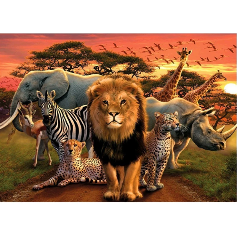 Full Round Diamond Painting Lion Rhino Elephant Embroidery Cross Stitch Mosaic House Wedding Decoration
Full Round Diamond Painting Lion Rhino Elephant Embroidery Cross Stitch Mosaic House Wedding Decoration
