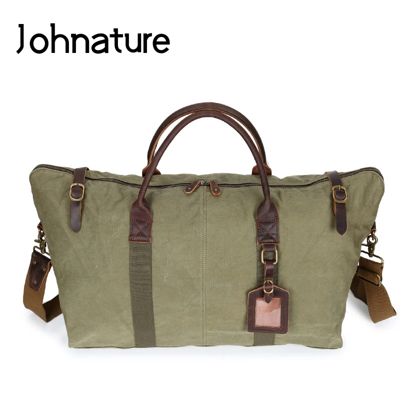 Johnature 2020 New Travel Tote Vintage Solid Zipper Large Capacity Wear Resistant Travel Bags Hand Luggage Casual Men Duffle Bag
Johnature 2020 New Travel Tote Vintage Solid Zipper Large Capacity Wear Resistant Travel Bags Hand Luggage Casual Men Duffle Bag