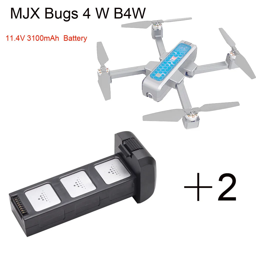 2 шт. 7 6 В 3400 мАч Lipo батарея большой емкости для MJX B4W gps RC Дрон высокое качество