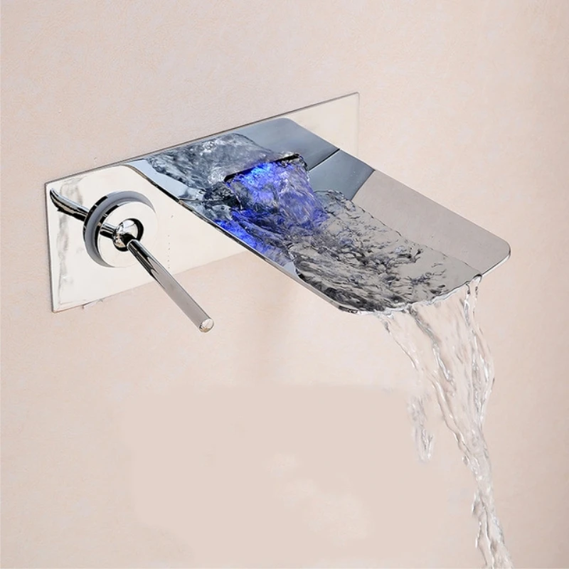 Hotel Faucets Wall Mounted Chrome Finish Bathroom Faucet Spout Waterfall Basin Mixer Tap Single Handle Sink Taps Silver LT-306
Hotel Faucets Wall Mounted Chrome Finish Bathroom Faucet Spout Waterfall Basin Mixer Tap Single Handle Sink Taps Silver LT-306