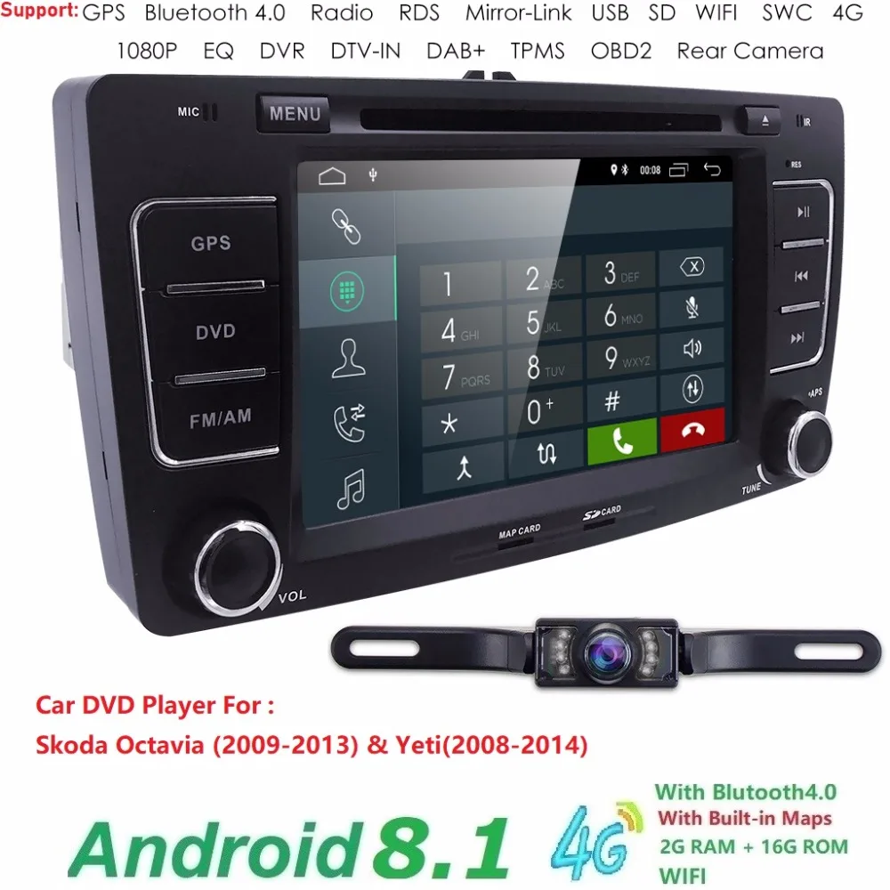 4G WIFI 2G+16G Android 8.1 HD 7''car dvd player for Volkswagen Skoda Octavia (2009-2013) & Yeti(2008-2014) radio gps navi DAB BT
4G WIFI 2G+16G Android 8.1 HD 7''car dvd player for Volkswagen Skoda Octavia (2009-2013) & Yeti(2008-2014) radio gps navi DAB BT