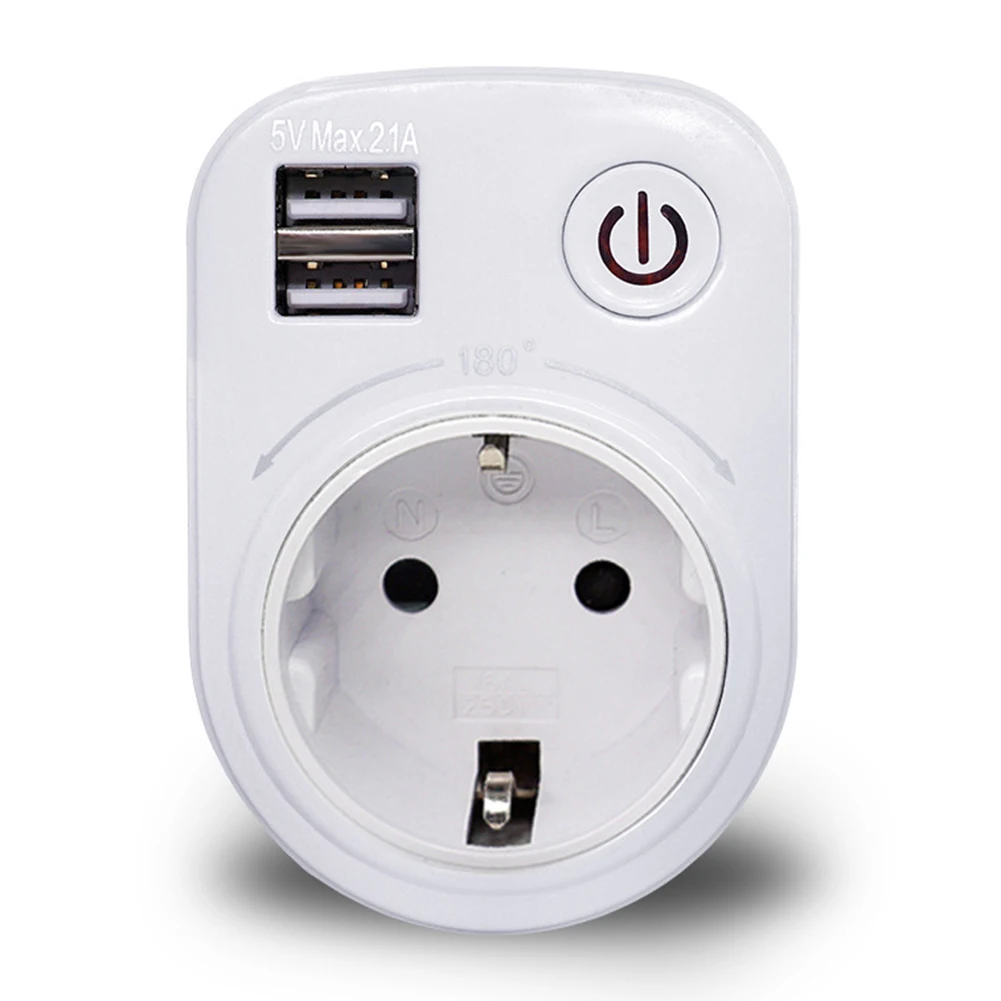 EU/US/UK Plug Dual USB Port 2.1A Wall Charger Power Adapter Travel Socket Switch With AC Outlet Socket Surge Protect Panel
EU/US/UK Plug Dual USB Port 2.1A Wall Charger Power Adapter Travel Socket Switch With AC Outlet Socket Surge Protect Panel
