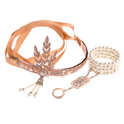 The Great Gatsby Headband Ring Sets Tiara Bracelet 1920s Flapper Accessory Cosplay Vintage Bridal Tiara
The Great Gatsby Headband Ring Sets Tiara Bracelet 1920s Flapper Accessory Cosplay Vintage Bridal Tiara