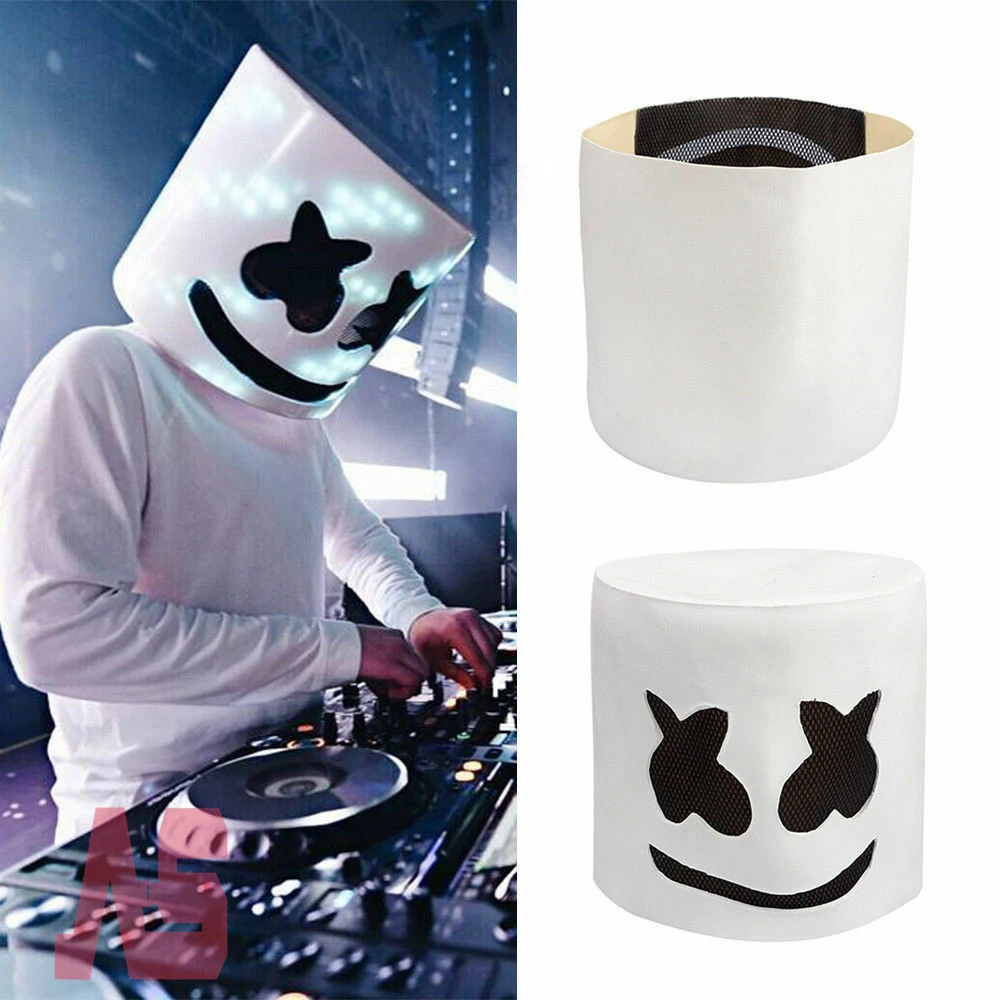 Electric Syllable Halloween Party Marshmallow Mask Night Club Latex White Mask Adult DJ Cosplay Costume Helmet Sale DropShip
Electric Syllable Halloween Party Marshmallow Mask Night Club Latex White Mask Adult DJ Cosplay Costume Helmet Sale DropShip