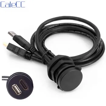 Combo USB 2.0 & HDTV HDMI 1.4 Male to Female Extension Cable with Waterproofable Mount Shell 100cm
Combo USB 2.0 & HDTV HDMI 1.4 Male to Female Extension Cable with Waterproofable Mount Shell 100cm