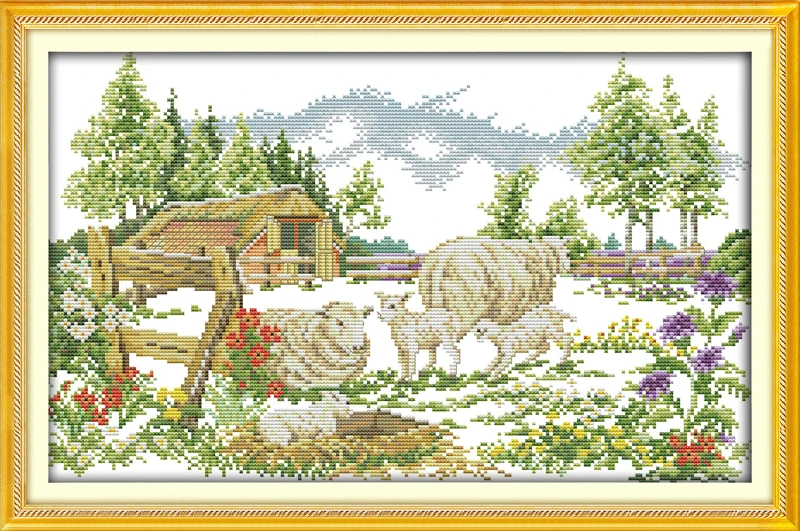 The farm landscape counted printed on fabric DMC 14CT 11CT Cross Stitch kitsembroidery needlework Sets Home Decor
The farm landscape counted printed on fabric DMC 14CT 11CT Cross Stitch kitsembroidery needlework Sets Home Decor