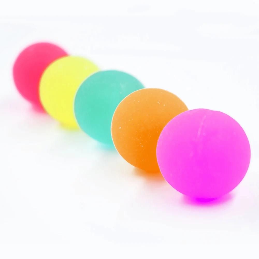 10Pcs Rubber Solid Bounce Ball Kids Children Fun Bouncing Toy Party Favors Decor 