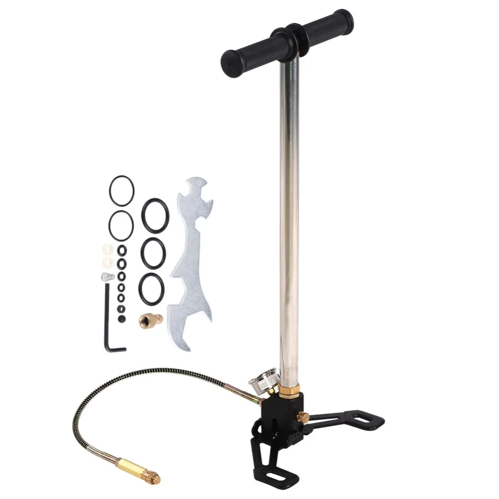4500psi 304 stainless steel 3 Stage Air Rifle Gun Hand Pump Stirrup Charging Gas Filter Gauge Valve Hose Car Mini Air Gun
4500psi 304 stainless steel 3 Stage Air Rifle Gun Hand Pump Stirrup Charging Gas Filter Gauge Valve Hose Car Mini Air Gun