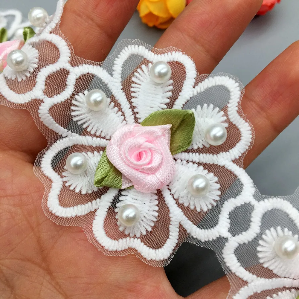 5pcs Vintage Pearl Rose Flower Pink Lace Heart Fabric Ribbon Applique Patch Lace Edge Craft Trim Sewing Embroidered Dress Craft
5pcs Vintage Pearl Rose Flower Pink Lace Heart Fabric Ribbon Applique Patch Lace Edge Craft Trim Sewing Embroidered Dress Craft