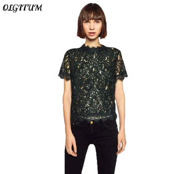 Women Fashion streetwear Shirts back zipper decoration vintage short sleeve Shirts Women sweet lace tops casual O-neck Shirts
Women Fashion streetwear Shirts back zipper decoration vintage short sleeve Shirts Women sweet lace tops casual O-neck Shirts