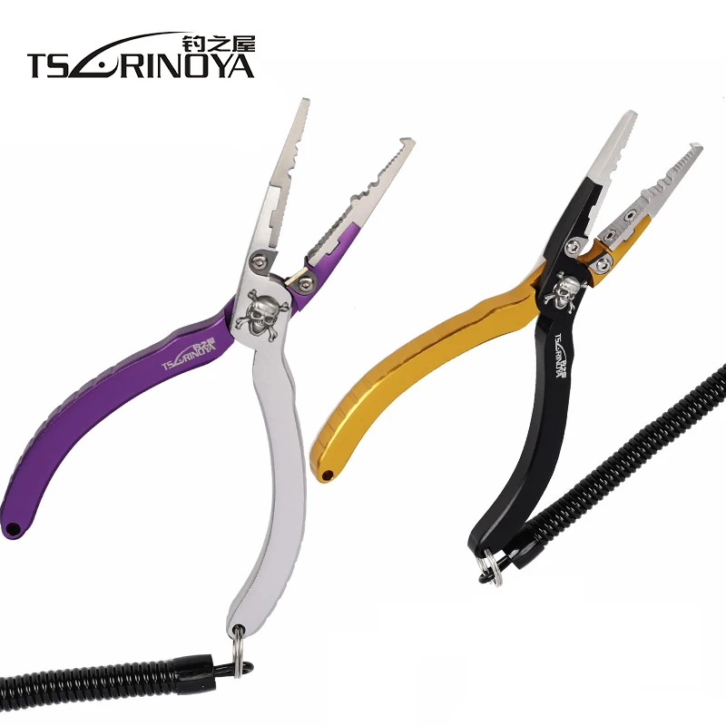 Tsurinoya K-175 Ultra-lightweight Aluminum Muit-purpose Lure Pliers Fishing Tungalloy Cutters Kit With Bag | Спорт и развлечения