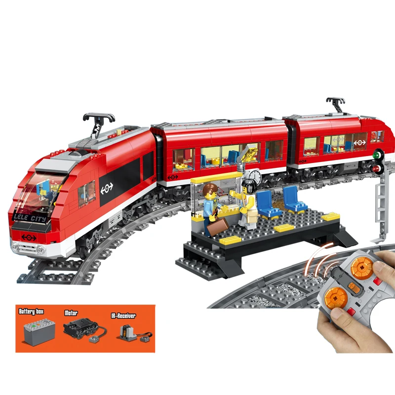 763pcs city rc remote control motor control passenger train lele building blocks compatible bricks Toys for kids gift
763pcs city rc remote control motor control passenger train lele building blocks compatible bricks Toys for kids gift