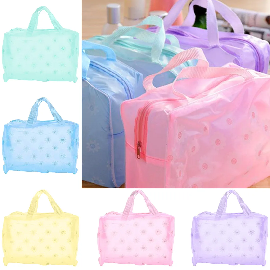 Random Color Make Up Organizer Bag Toiletry Bathing Storage Bag women waterproof Transparent Floral PVC Travel cosmetic bag
Random Color Make Up Organizer Bag Toiletry Bathing Storage Bag women waterproof Transparent Floral PVC Travel cosmetic bag