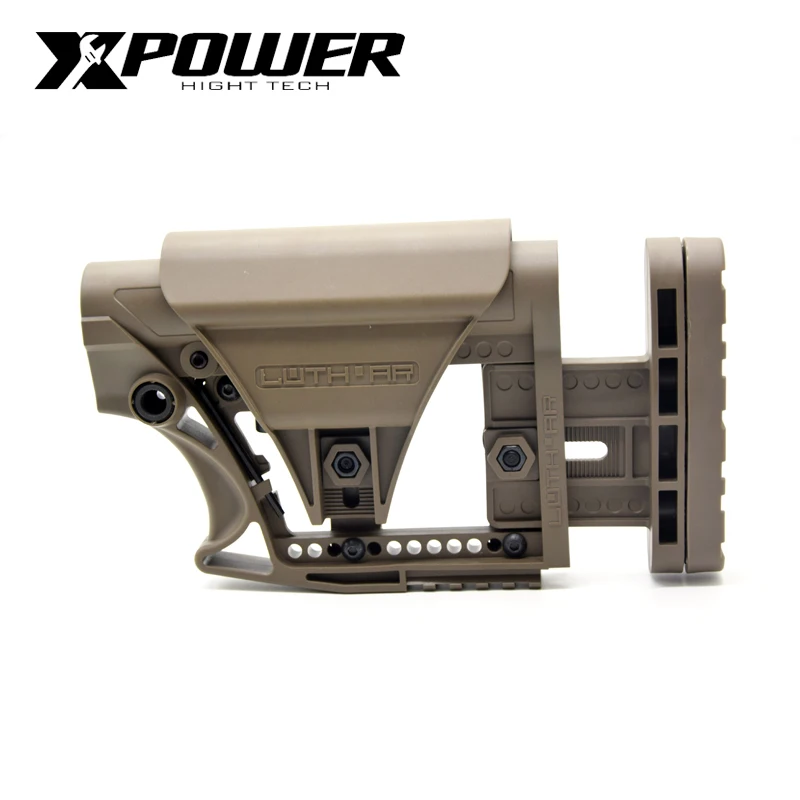XPOWER LUTH MBA-3 STYLE STOCK Adjustable Extended For Air Guns CS Sports Paintball Airsoft Tactical BD556 Receivers Gearbox
XPOWER LUTH MBA-3 STYLE STOCK Adjustable Extended For Air Guns CS Sports Paintball Airsoft Tactical BD556 Receivers Gearbox