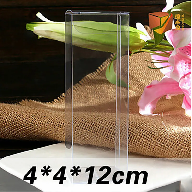 Wholesale 4*4*12cm Transparent Clear PVC Box Packing Rectangle Gift Box Wedding Candy Box Candle Cosmetic Handmade Display Boxes
Wholesale 4*4*12cm Transparent Clear PVC Box Packing Rectangle Gift Box Wedding Candy Box Candle Cosmetic Handmade Display Boxes