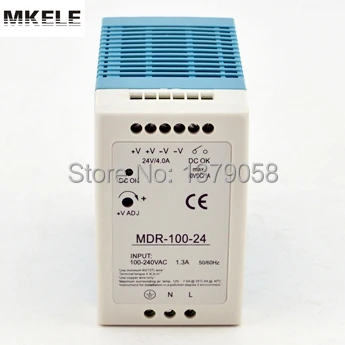 24V 4A 100W Small volume din rail single output switching power supply MDR-100-24
24V 4A 100W Small volume din rail single output switching power supply MDR-100-24