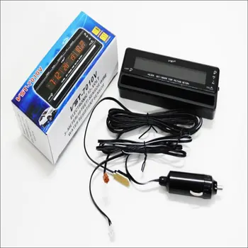 Car LED Electronic Clock Alarm / Two Indoor Outdoor Thermometer Temperature / Storage Battery Voltmeter / Model VST-7010V
Car LED Electronic Clock Alarm / Two Indoor Outdoor Thermometer Temperature / Storage Battery Voltmeter / Model VST-7010V
