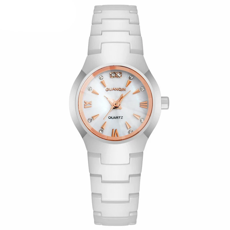 GUANQIN G2003 Ceramic Women's Watches Women Luxury Brand White Rose Gold Ladies Dress Quartz Watch
GUANQIN G2003 Ceramic Women's Watches Women Luxury Brand White Rose Gold Ladies Dress Quartz Watch