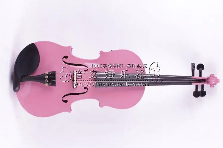 one pink 4 -String 4/4 New Electric Acoustic Violin #1-2504# ican make any color | Спорт и развлечения