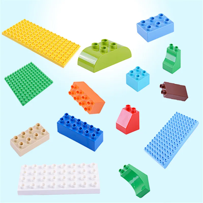 DIY Large Particle Building Blocks Accessories Parts Compatible with DuploINGlys Toys For Children
DIY Large Particle Building Blocks Accessories Parts Compatible with DuploINGlys Toys For Children
