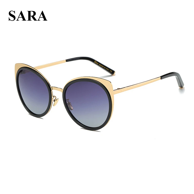 SARA Famous Brands Polarized Sunglasses Women Classic DESIGN Cat Eye Sun Glasses Female High Quality UV400 Goggle Eyewear Oculos 
SARA Famous Brands Polarized Sunglasses Women Classic DESIGN Cat Eye Sun Glasses Female High Quality UV400 Goggle Eyewear Oculos