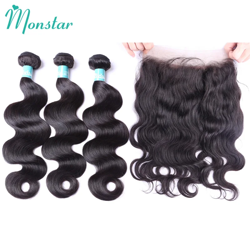 Monstar Hair Peruvian Body Wave Pre Plucked Remy Human Hair Bundles with 360 Lace Frontal Closure,360 Frontal with Bundles
Monstar Hair Peruvian Body Wave Pre Plucked Remy Human Hair Bundles with 360 Lace Frontal Closure,360 Frontal with Bundles