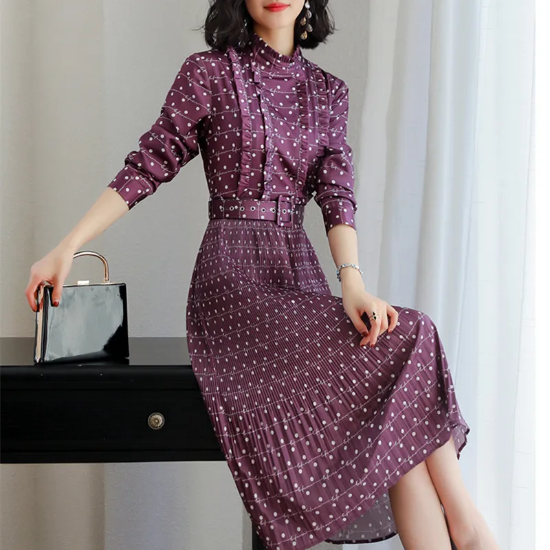 With Belt! Runway Dress Women's Polka Dot Letters Print Dress Vestidos De Fiesta Spring Autumn Long Elegant Party Dress NS242
With Belt! Runway Dress Women's Polka Dot Letters Print Dress Vestidos De Fiesta Spring Autumn Long Elegant Party Dress NS242