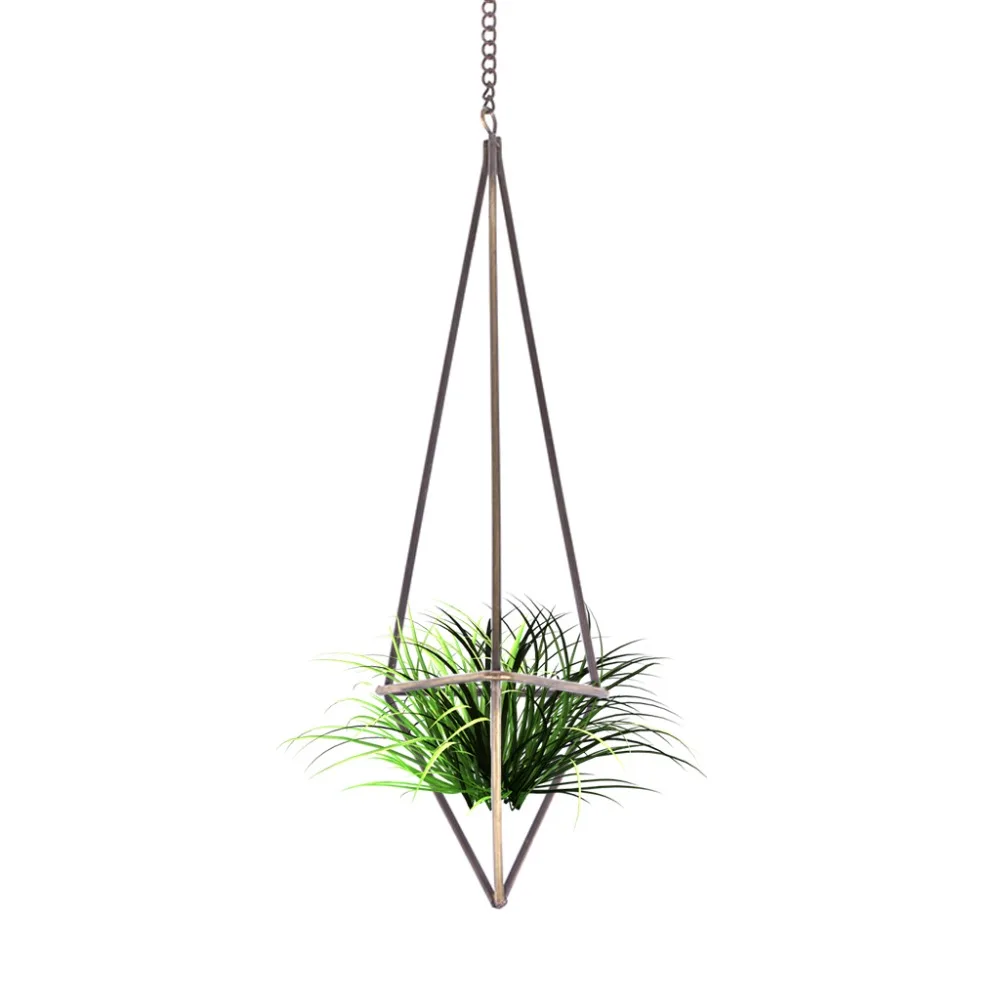 OOTDTY Geometric Hanging Air Plants Rack Holder Three-dimensional Flower Container With Chains
OOTDTY Geometric Hanging Air Plants Rack Holder Three-dimensional Flower Container With Chains