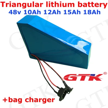 Triangle 48V 10Ah 12Ah 15Ah 18Ah li ion lithium battery cells for EV motor rv 1000w 1500w bike power robots + 5A charger + Bag
Triangle 48V 10Ah 12Ah 15Ah 18Ah li ion lithium battery cells for EV motor rv 1000w 1500w bike power robots + 5A charger + Bag