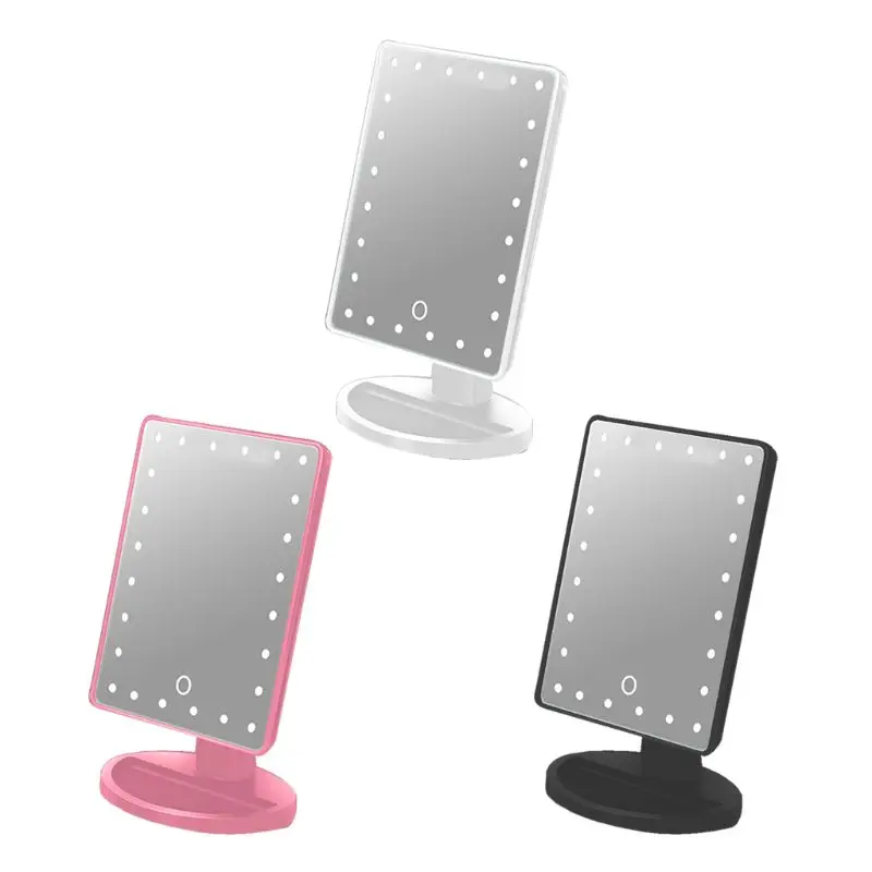 24 LED Lights Touch Screen Makeup Mirror Table Desktop Bright Adjustable Battery Operated
24 LED Lights Touch Screen Makeup Mirror Table Desktop Bright Adjustable Battery Operated
