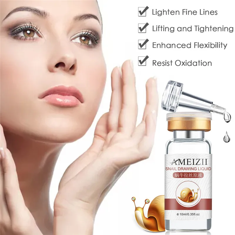 10ml Ameizii Snail Essence Care Moisturizing Anti-Aging Essence Facial Cosmetics Skin Smooth Whitening Fading Spots Elasticity
10ml Ameizii Snail Essence Care Moisturizing Anti-Aging Essence Facial Cosmetics Skin Smooth Whitening Fading Spots Elasticity