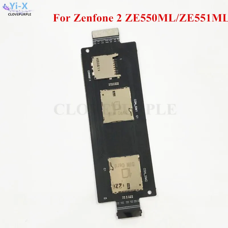 10PCS Dual SIM Card Reader Holder Connector Slot Flex Cable for ASUS ZenFone 2 5.5" ZE550ML ZE551ML
10PCS Dual SIM Card Reader Holder Connector Slot Flex Cable for ASUS ZenFone 2 5.5" ZE550ML ZE551ML