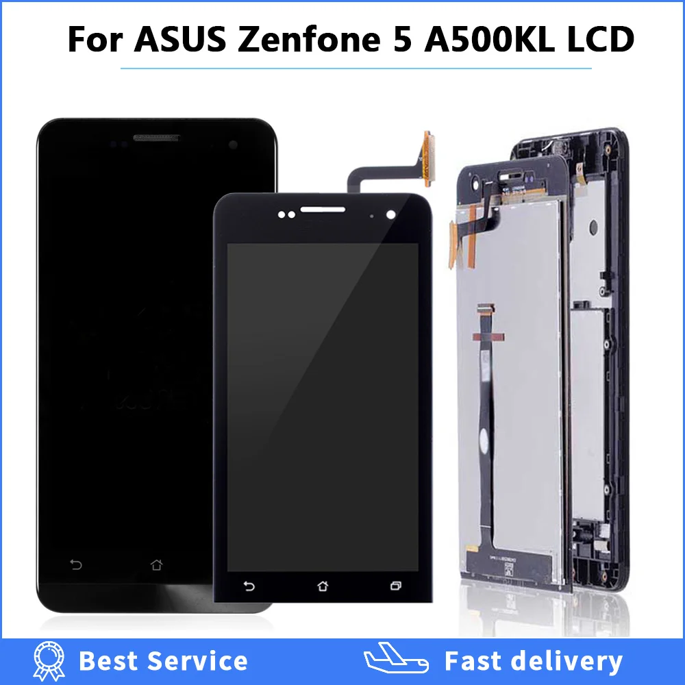 LCD For ASUS Zenfone 5 A500CG A500KL A501CG LCD Display Touch Screen with Frame A500CG A500KL A501 Display Digitizer Assembly
LCD For ASUS Zenfone 5 A500CG A500KL A501CG LCD Display Touch Screen with Frame A500CG A500KL A501 Display Digitizer Assembly