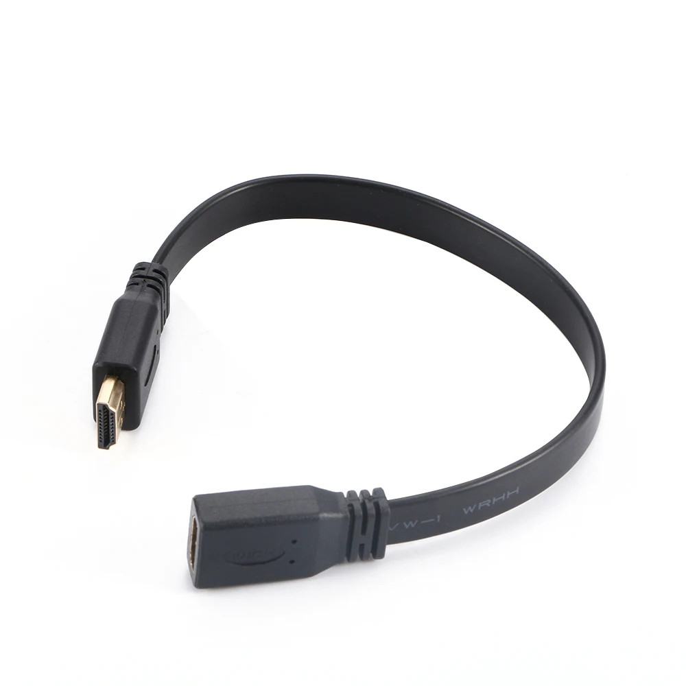 High Quality 30cm Short Flat HDMI Extension Lead Gold Color Female Socket to Male Plug Audio Cable
High Quality 30cm Short Flat HDMI Extension Lead Gold Color Female Socket to Male Plug Audio Cable