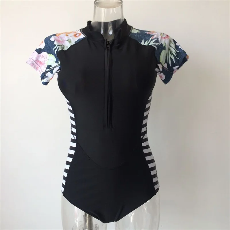 2019 One Piece Swimsuit Printed Swimwear Women Bathing Suit Female Surfing Wear Front Zipper Rash Guard
2019 One Piece Swimsuit Printed Swimwear Women Bathing Suit Female Surfing Wear Front Zipper Rash Guard