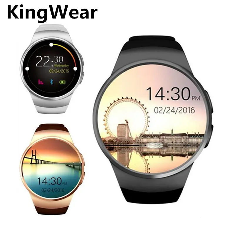 KW18 Bluetooth 1 3 ''ips Круглый циферблат Смарт часы полный экран Поддержка SIM TF карты