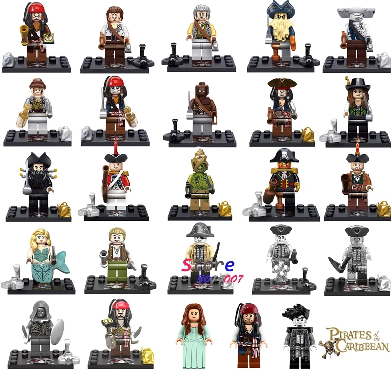 Single Captain Pirates of The Caribbean Jack Sparrow Elizabeth Mermaid David building blocks models bricks toys for children kit
Single Captain Pirates of The Caribbean Jack Sparrow Elizabeth Mermaid David building blocks models bricks toys for children kit