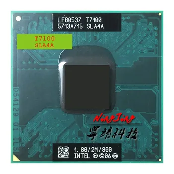 Intel Core 2 Duo T7100 SLA4A 1.8 GHz Dual-Core Dual-Thread CPU Processor 2M 35W Socket P
Intel Core 2 Duo T7100 SLA4A 1.8 GHz Dual-Core Dual-Thread CPU Processor 2M 35W Socket P