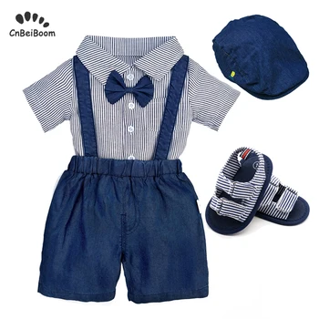 4pcs sets summer Infant boy Clothes Baby Clothing Sets Baby Boys Stripes Jeans suspender shoes hat Outfits Set Clothes dress
4pcs sets summer Infant boy Clothes Baby Clothing Sets Baby Boys Stripes Jeans suspender shoes hat Outfits Set Clothes dress