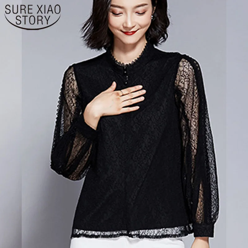 Plus Size Women Shirts Korean Fashion Clothing 2019 Harajuku Lace Ladies Tops Beading Solid Stand Women's Clothing Full 2916 50
Plus Size Women Shirts Korean Fashion Clothing 2019 Harajuku Lace Ladies Tops Beading Solid Stand Women's Clothing Full 2916 50