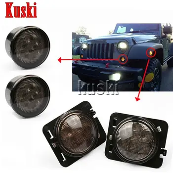 4Pcs Black LED Front Fender Flares Turn Signal Light Car LED Side Marker Lamp For Jeep Wrangler JK 2007~2015 Amber Accessories
4Pcs Black LED Front Fender Flares Turn Signal Light Car LED Side Marker Lamp For Jeep Wrangler JK 2007~2015 Amber Accessories