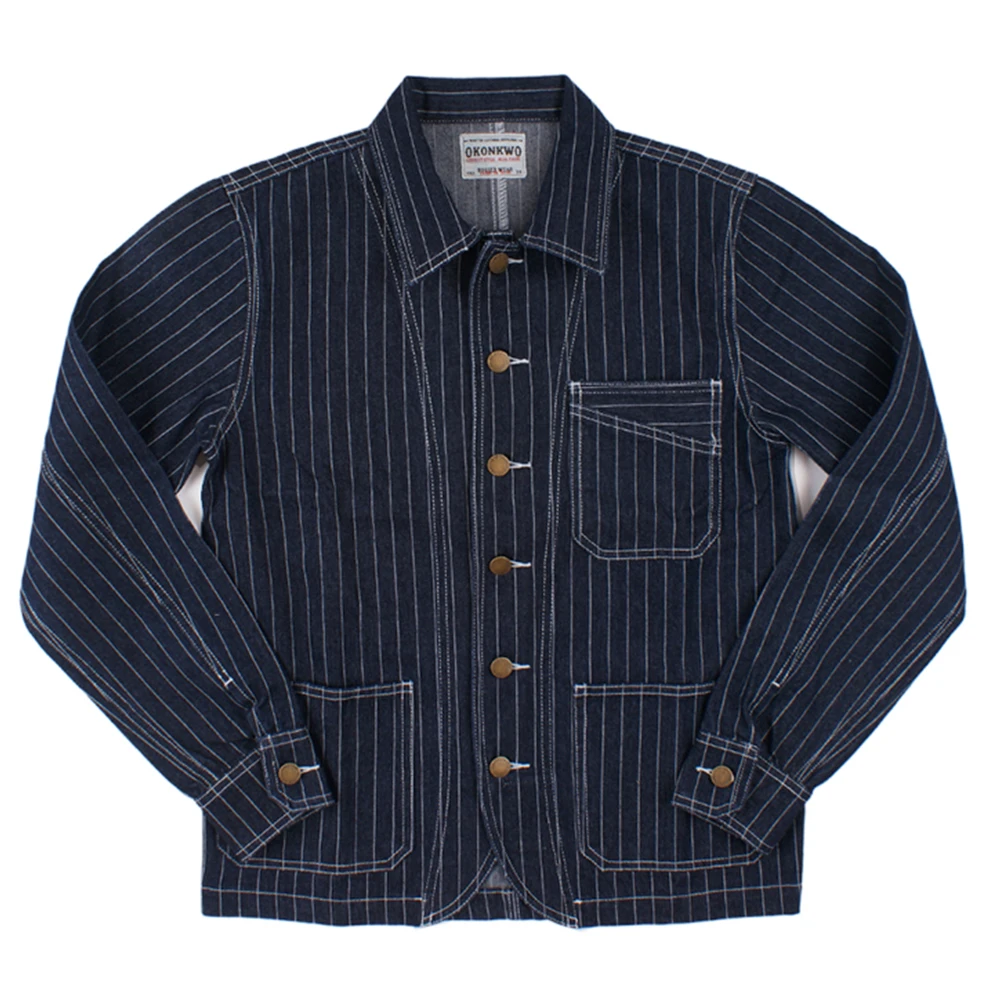 Autumn Winter Cotton Stiped Denim Jacket Men Vintage Washed Cargo Jean Jacket Coat Casual Fashion Outwear Mens Clothing 2018
Autumn Winter Cotton Stiped Denim Jacket Men Vintage Washed Cargo Jean Jacket Coat Casual Fashion Outwear Mens Clothing 2018