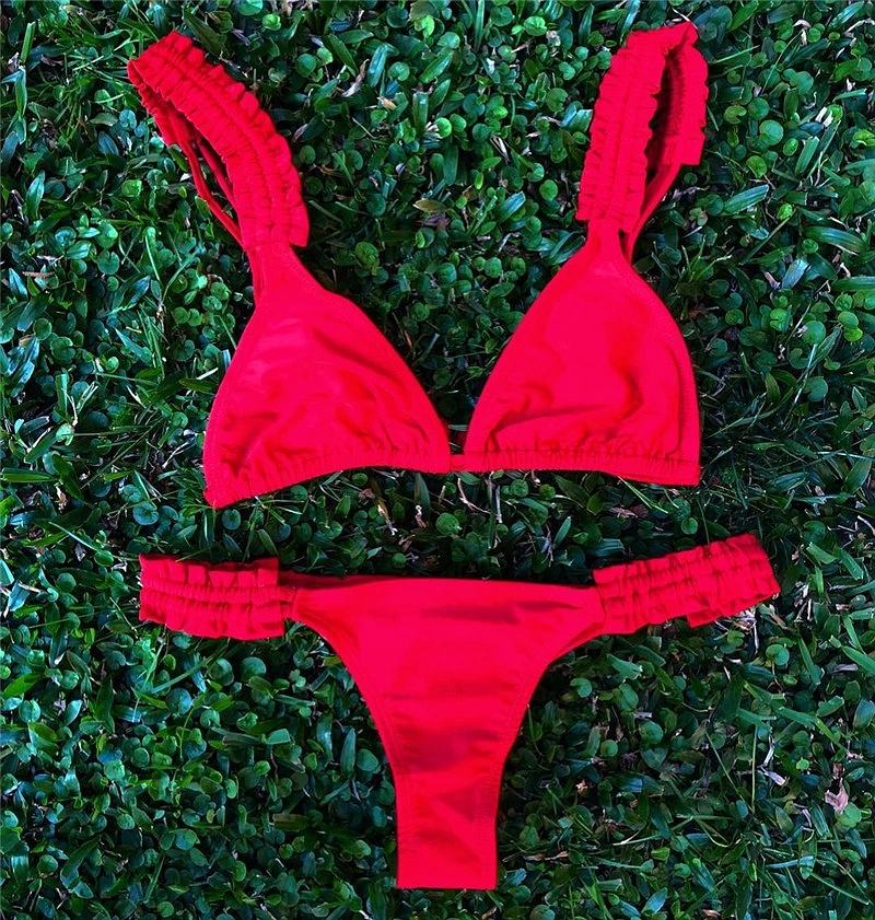 MESTER CHEN 2019 New Swimsuit Push Up Bikini Women Swimwear Solid Bathing Suit Sexy Beachwear Female Halter
MESTER CHEN 2019 New Swimsuit Push Up Bikini Women Swimwear Solid Bathing Suit Sexy Beachwear Female Halter