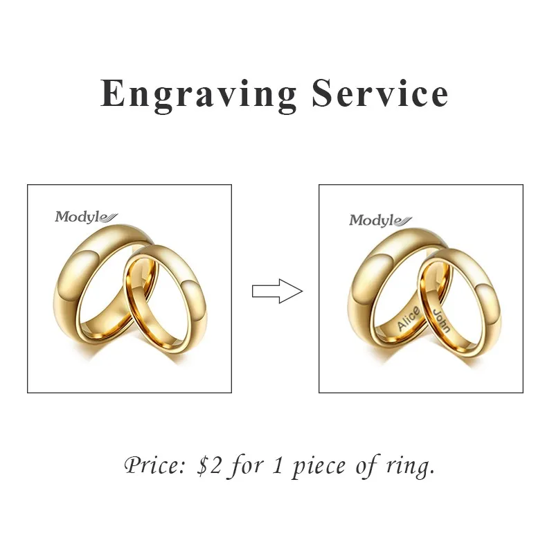 Zorcvens Engraving fee for stainless steel rings, $2 for 1 piece of ring, customized rings, great gift
Zorcvens Engraving fee for stainless steel rings, $2 for 1 piece of ring, customized rings, great gift