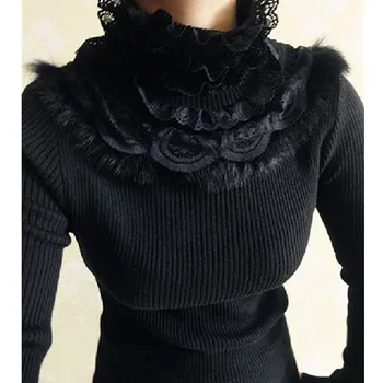 Rabbit hair lace turtleneck sweater women 2018 autumn winter cute long sleeve knitted pullover bodycon women jumpers pull femme
Rabbit hair lace turtleneck sweater women 2018 autumn winter cute long sleeve knitted pullover bodycon women jumpers pull femme