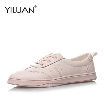 Yiluan 2019 Spring women flats genuine leather shoes Loafers ballet flats white sneakers women shoes woman slip tennis shoes
Yiluan 2019 Spring women flats genuine leather shoes Loafers ballet flats white sneakers women shoes woman slip tennis shoes